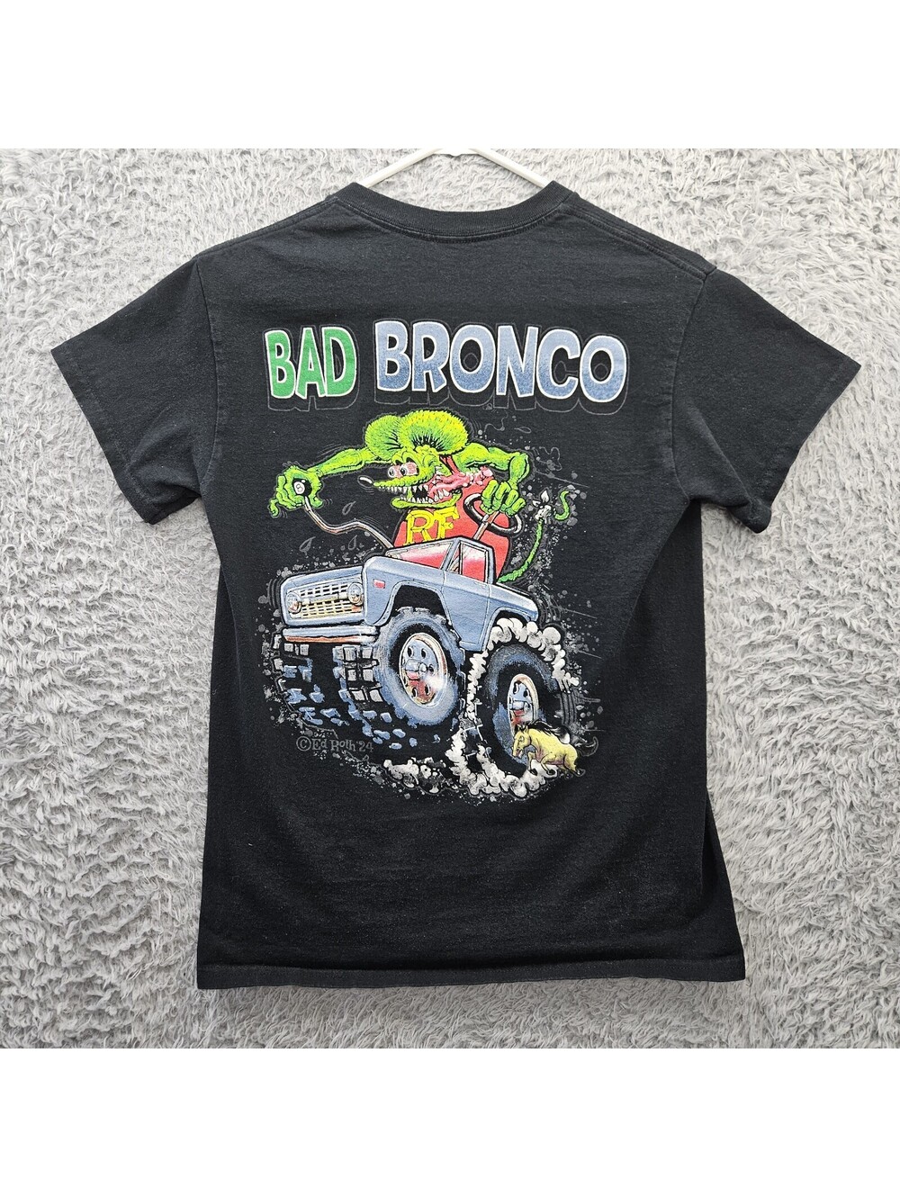 Rat Fink Customs T Shirt Small Bad Bronco Ford Bronco T Shirt 4x4